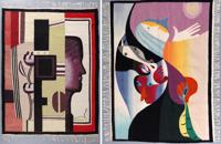 2 Large Modernist Figural Tapestries - Sold for $1,152 on 05-17-2026 (Lot 821).jpg